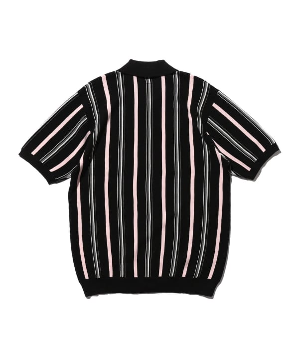 BEAMS PLUS（ビームス プラス）Zip Knit Polo Stripe（シャツ