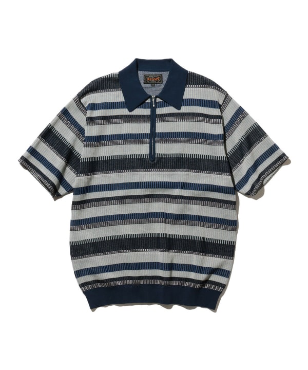 BEAMS PLUS(ビームス プラス)Half Zip Knit Polo(シャツ BEAMS PLUS(ビームス プラス)Half Zip Knit Polo(シャツ