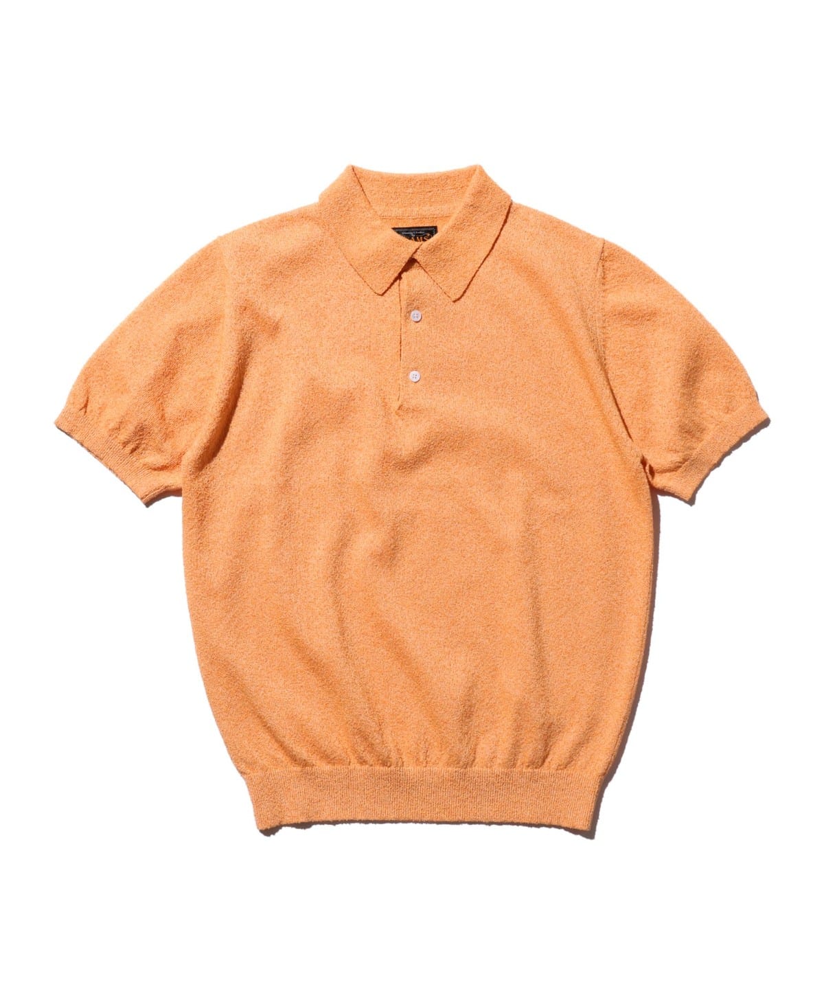Knit Polo Boucle シャツ・ブラウス MEN ORANGE S Knit Polo Boucle シャツ・ブラウス MEN ORANGE S