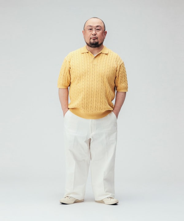 BEAMS PLUS（ビームス プラス）Knit Polo Cable（シャツ・ブラウス