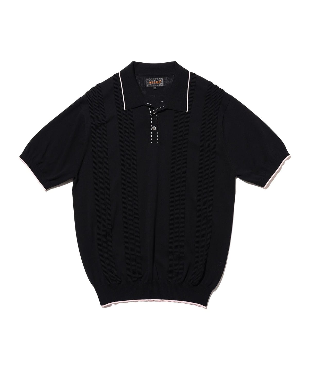 BEAMS PLUS（ビームス プラス）Knit Polo Raised Pattern Jacquard
