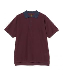 【別注】BATONER / KNIT POLO SHIRT HORIZONTAL MICRO STRIPE