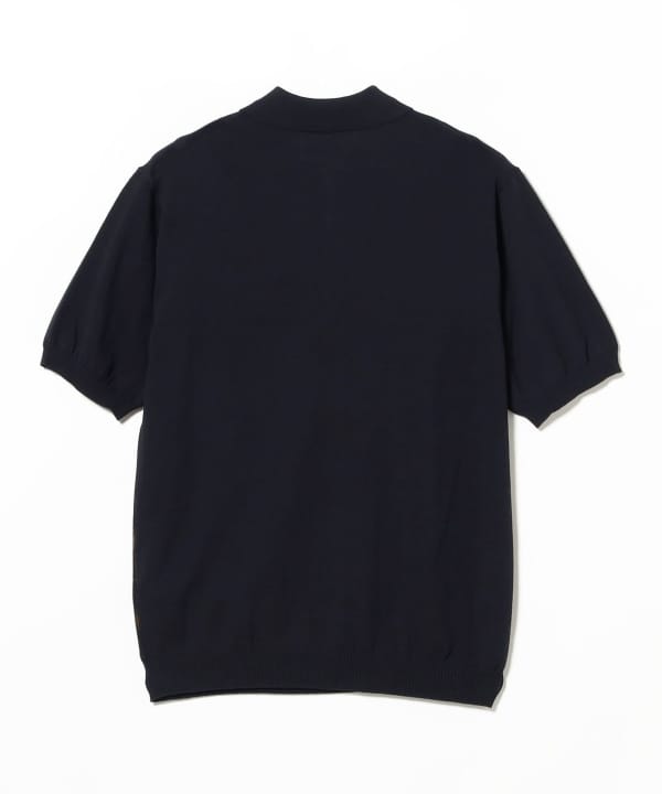 Half Zip Panel Polo Ombre Plaid