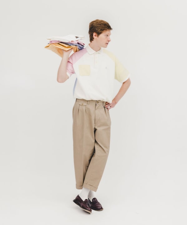 【8/6再値下げ】【別注】Munsingwear / Golf Polo Shirt PANEL