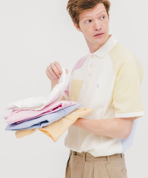 【8/6再値下げ】【別注】Munsingwear / Golf Polo Shirt PANEL