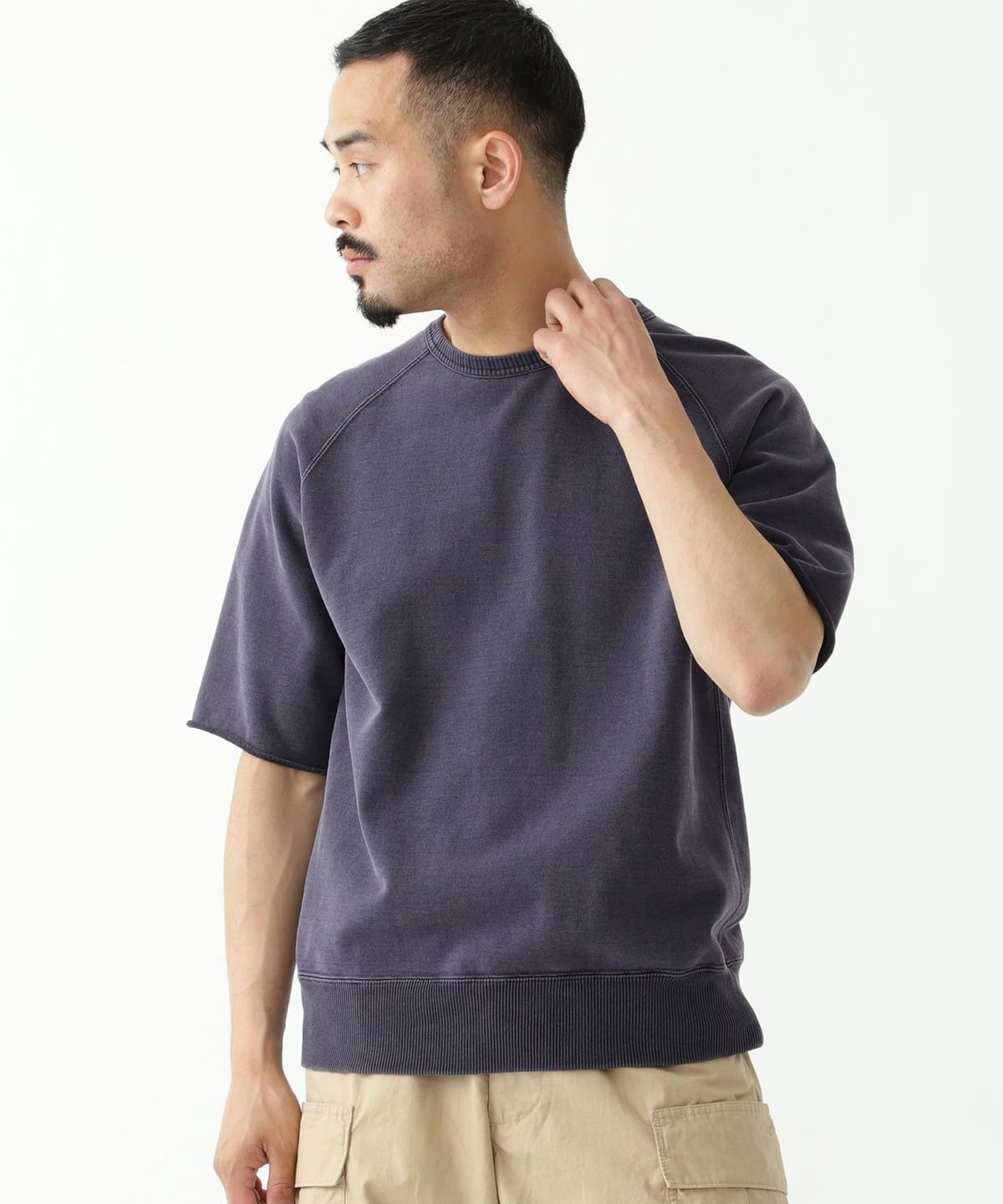 【別注】REMI RELIEF カットオフショートスリーブスエット L BEAMS PLUS（ビームス プラス）【別注】REMI RELIEF / Cut Off Short
