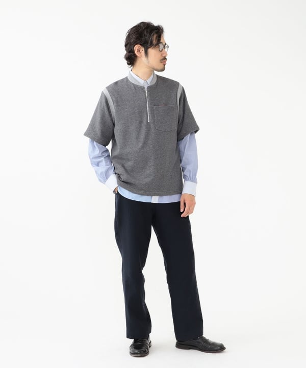 BEAMS PLUS [BEAMS PLUS] TUBE × BEAMS PLUS / Special order Half Zip