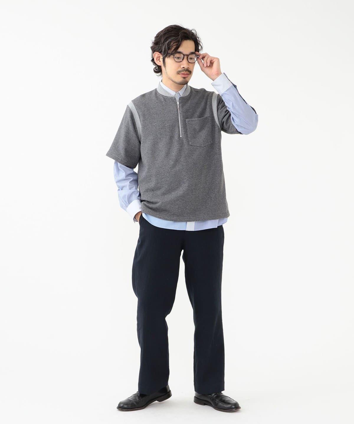 BEAMS PLUS (BEAMS PLUS) [Special order] TUBE / Half Zip