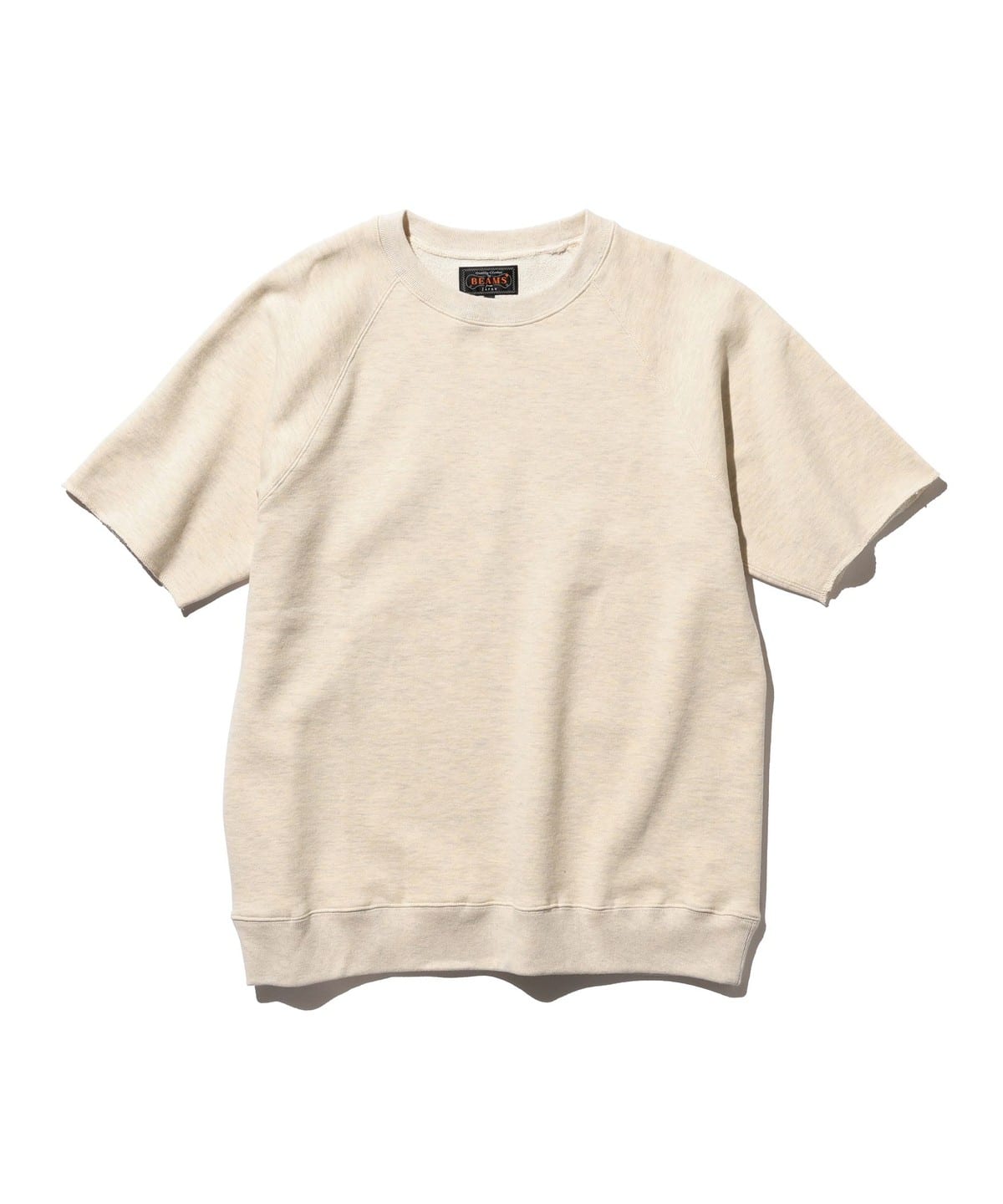 Sweat Short Sleeve Cut-Off トップス MEN OATMEAL S Sweat Short Sleeve Cut-Off トップス MEN OATMEAL S