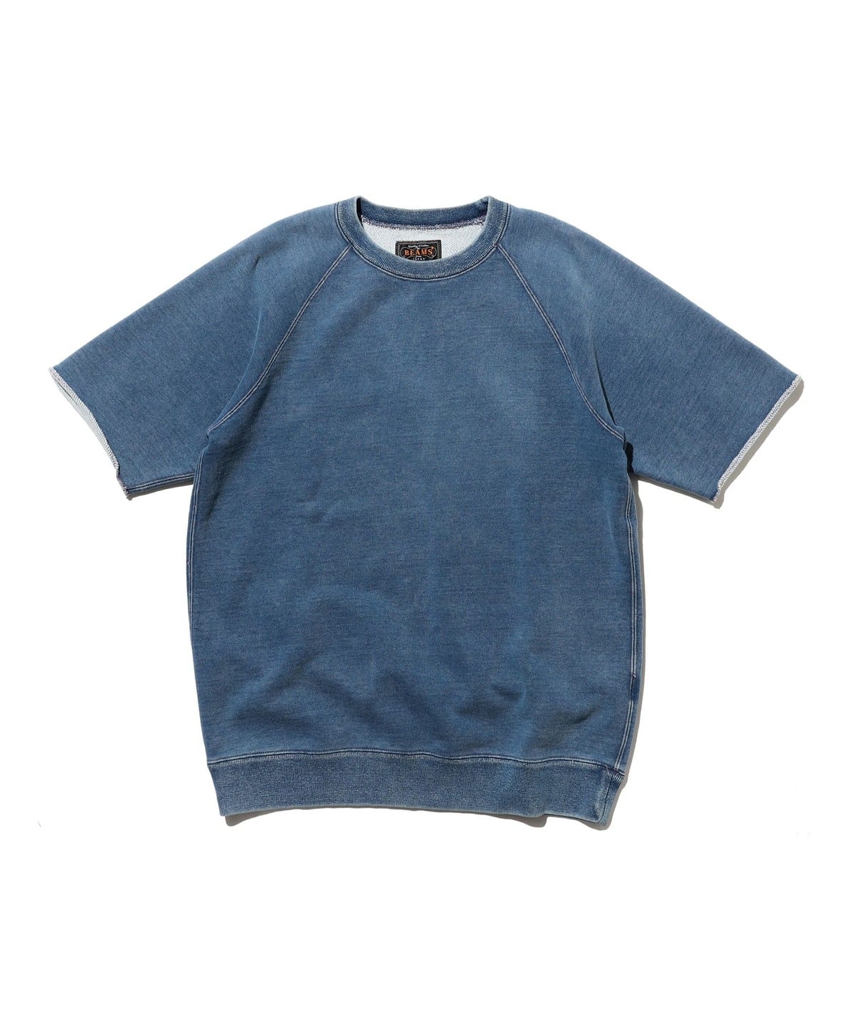 BEAMS PLUS（ビームス プラス）Sweat Short Sleeve Cut-Off Indigo