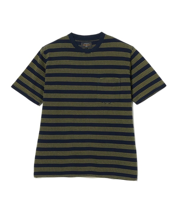 BEAMS PLUS [BEAMS PLUS] BEAMS PLUS / Indigo Pique Pocket T-shirt