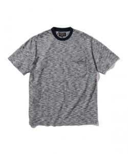 ▲BEAMS PLUS / インディゴ ポケット Tシャツ