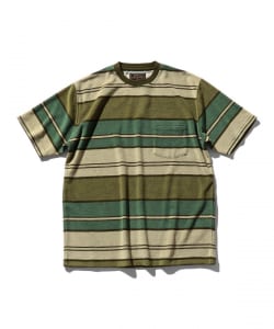 ▲Pocket Tee Pile Stripe