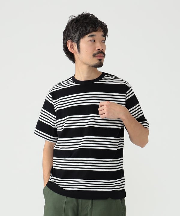 BEAMS PLUS（ビームス プラス）Pocket Tee Nep Stripe（Tシャツ