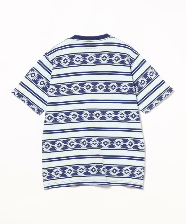 BEAMS PLUS（ビームス プラス）Pocket Tee Indigo Jacquard