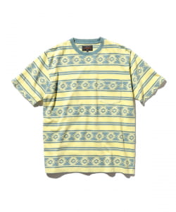 Pocket Tee Indigo Jacquard Stripe
