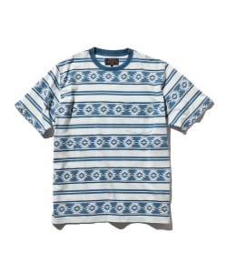 Pocket Tee Indigo Jacquard Stripe