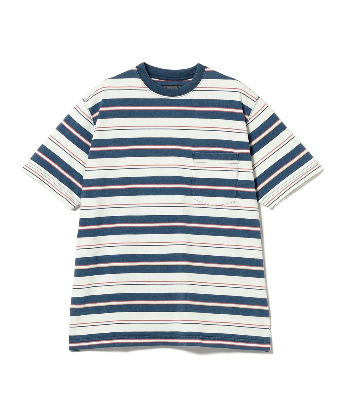 Pocket Tee Stripe Indigo Tシャツ・カットソー MEN NAVY M Pocket Tee Stripe Indigo Tシャツ・カットソー MEN NAVY M