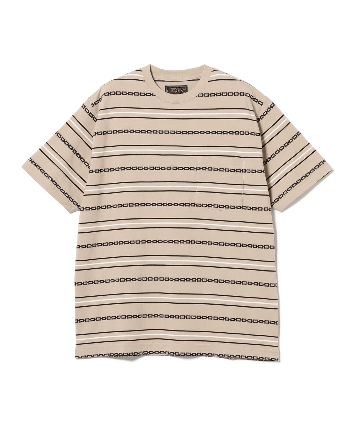 BEAMS PLUS（ビームス プラス）Pocket Tee Jacquard Stripe（Tシャツ 
