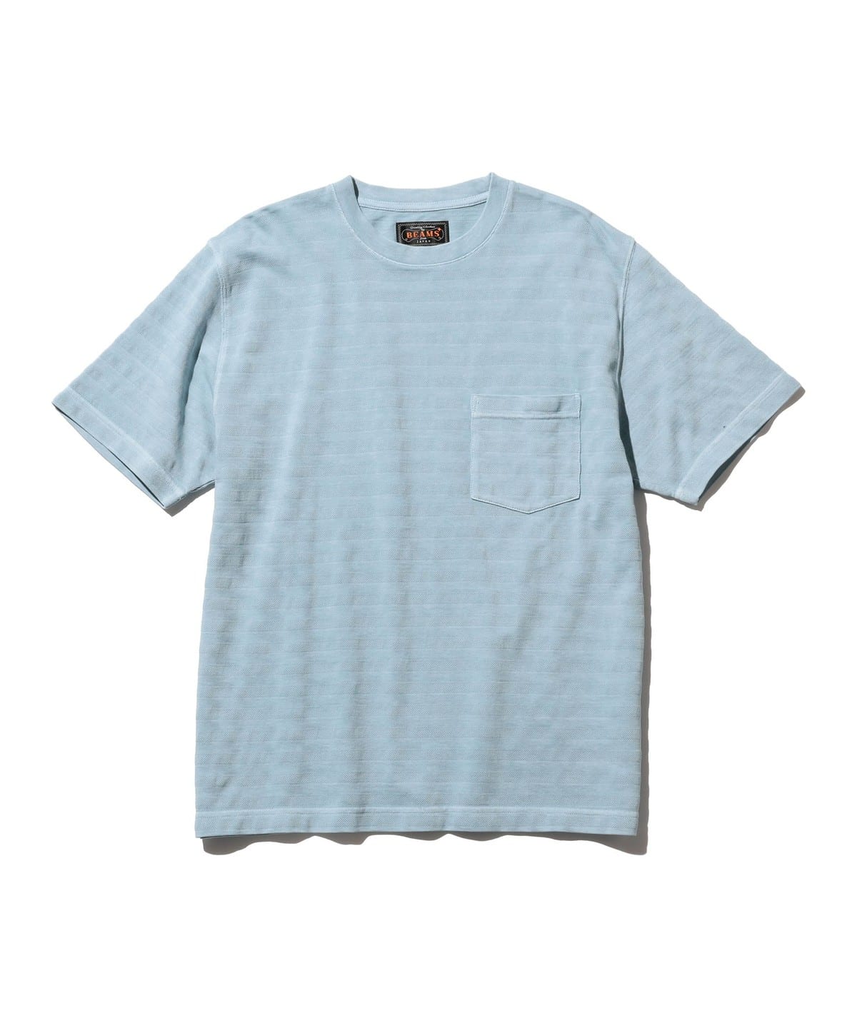 Pocket Tee Pique Garment Dye Tシャツ・カットソー MEN SAX XL Pocket Tee Pique Garment Dye Tシャツ・カットソー MEN SAX XL