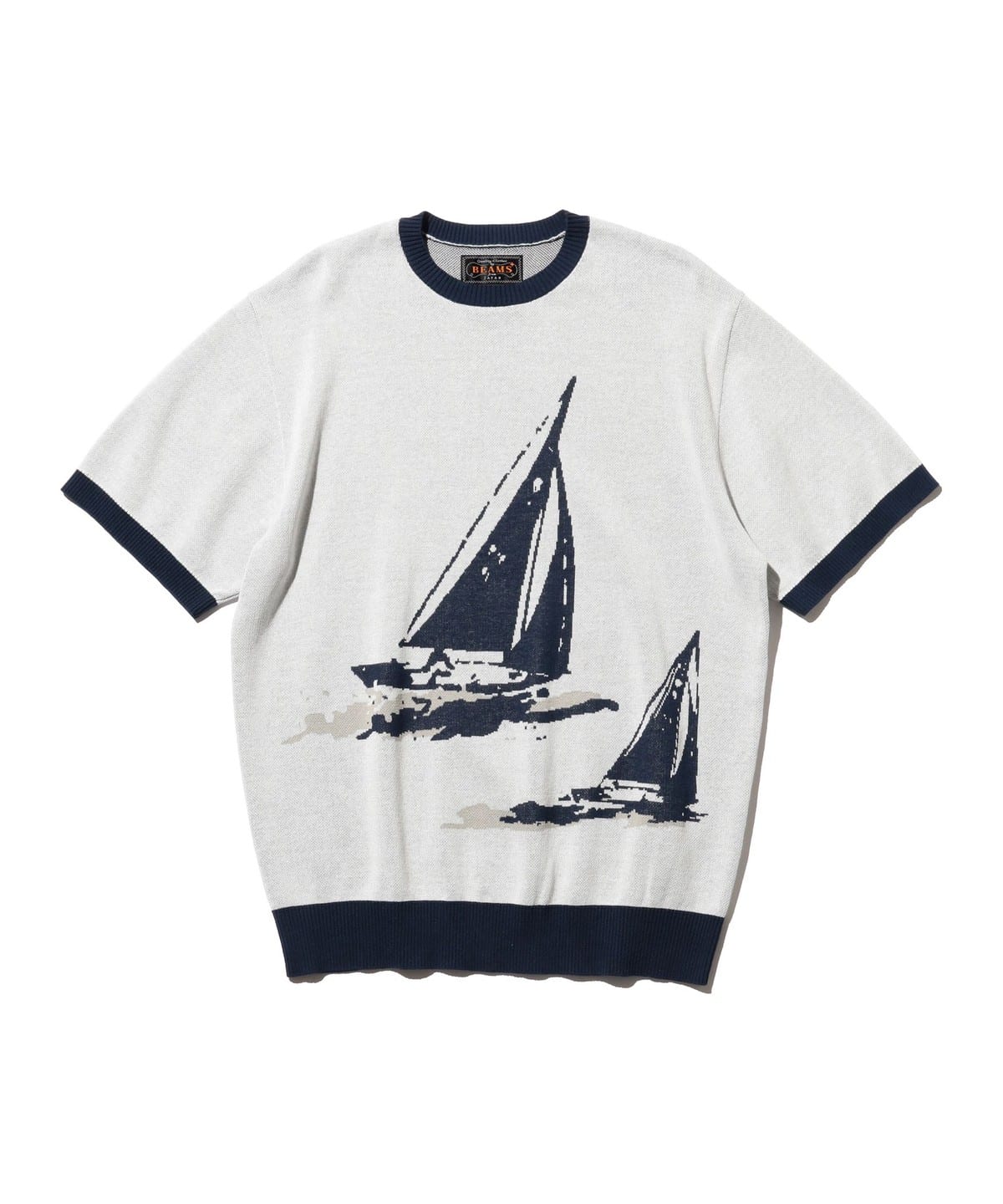 Knit Tee Box Jacquard Tシャツ・カットソー MEN WHITE S Knit Tee Box Jacquard Tシャツ・カットソー MEN WHITE S