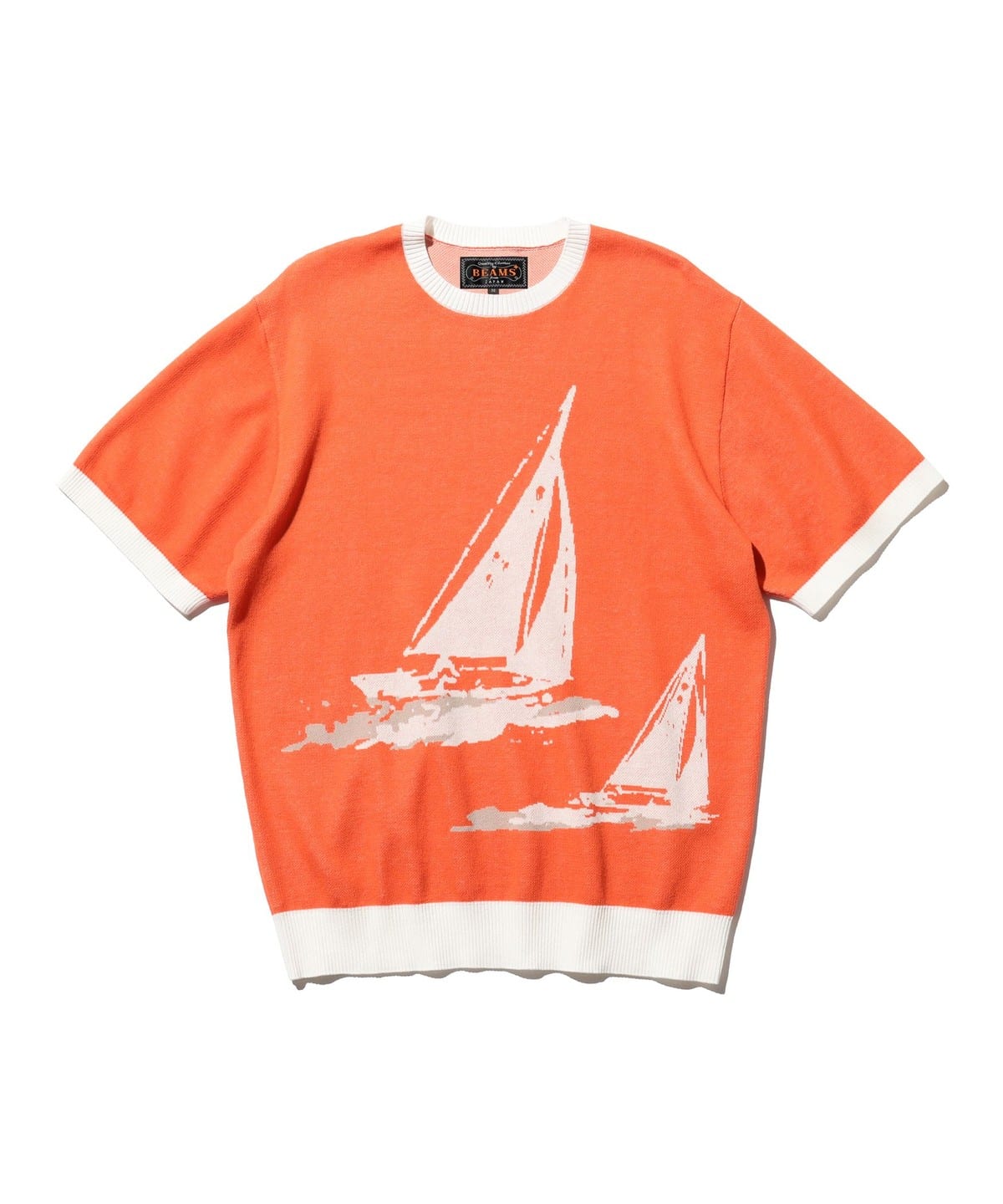 Knit Tee Box Jacquard Tシャツ・カットソー MEN ORANGE M Knit Tee Box Jacquard Tシャツ・カットソー MEN ORANGE M