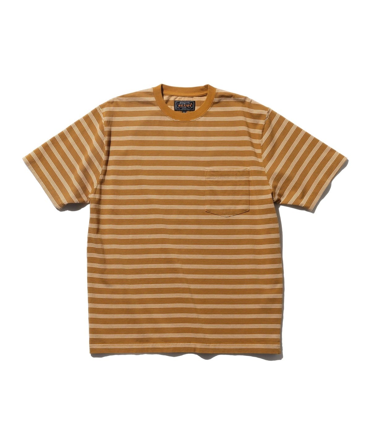 Pocket Tee Pin Stripe Tシャツ・カットソー MEN LT. BROWN XL Pocket Tee Pin Stripe Tシャツ・カットソー MEN LT. BROWN XL