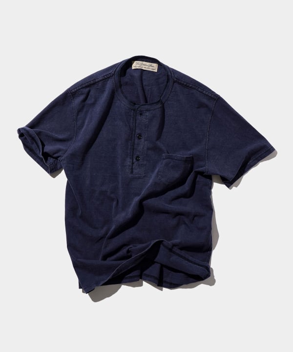 【REMI RELIEF】 HENLEY NECK PRINT TEE REMI RELIEF】 HENLEY NECK PRINT TEE - メルカリ