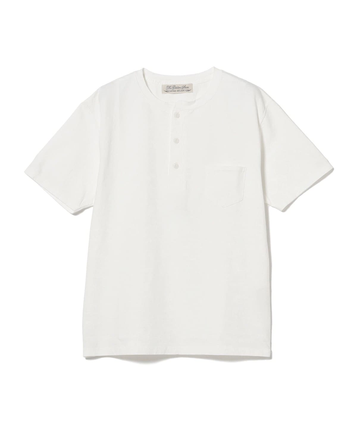 【別注】REMI RELIEF レミレリーフ / Henley Neck Pocket T-shirt Tシャツ・カットソー MEN WHITE L 【別注】REMI RELIEF レミレリーフ / Henley Neck Pocket T-shirt Tシャツ・カットソー MEN WHITE L