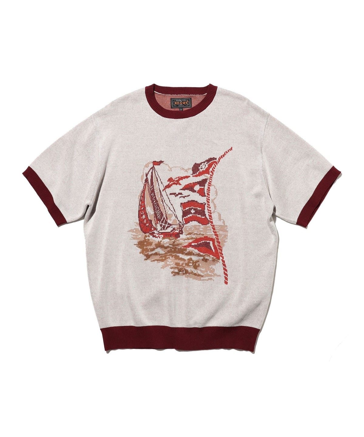 BEAMS PLUS（ビームス プラス）Knit Tee Jacquard（Tシャツ 