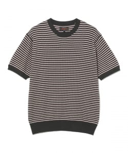 Knit Tee Dot Pattern Jacquard