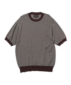 Knit Tee Dot Pattern Jacquard