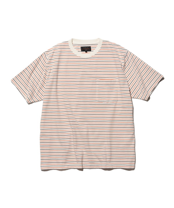 Pocket Tee Multi Stripe①