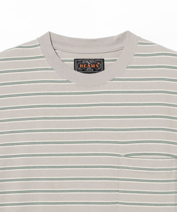 Pocket Tee Multi Stripe①