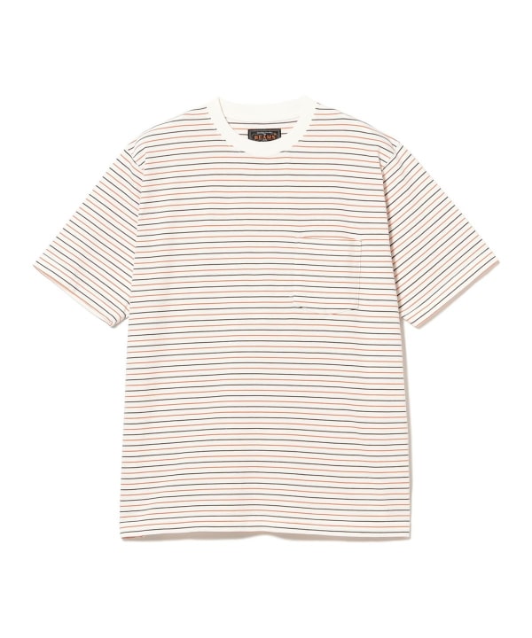 Pocket Tee Multi Stripe①