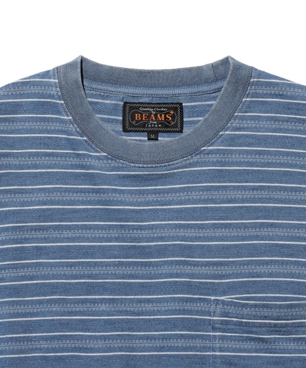 Pocket Tee Indigo Stripe