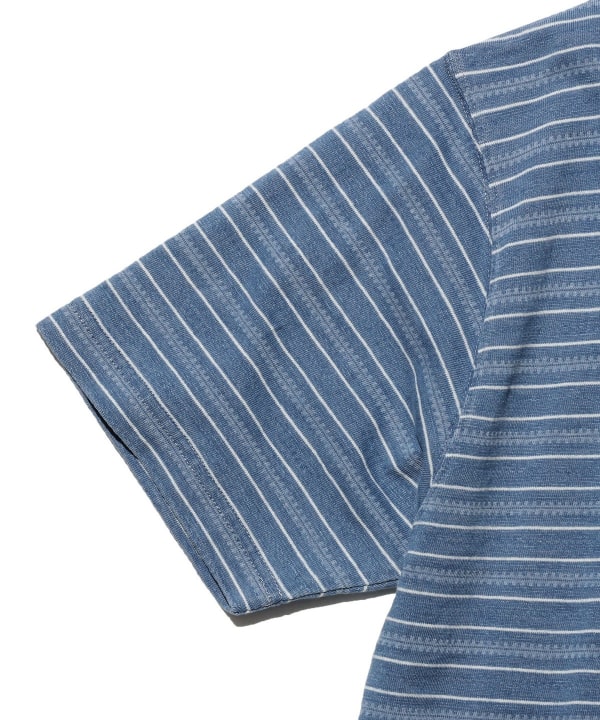 Pocket Tee Indigo Stripe