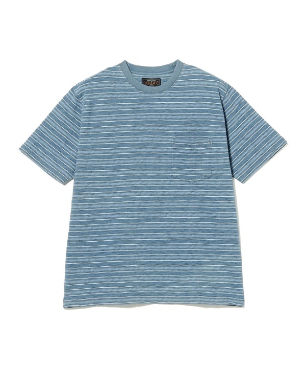 Pocket Tee Indigo Stripe