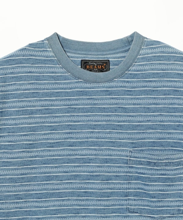 Pocket Tee Indigo Stripe