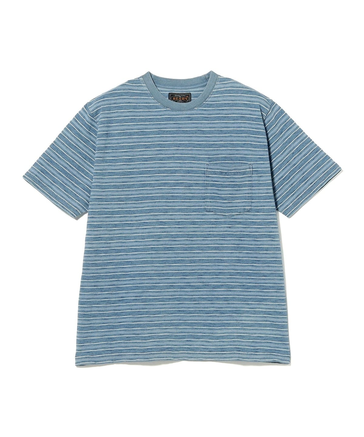 Pocket Tee 藍染條紋口袋T恤