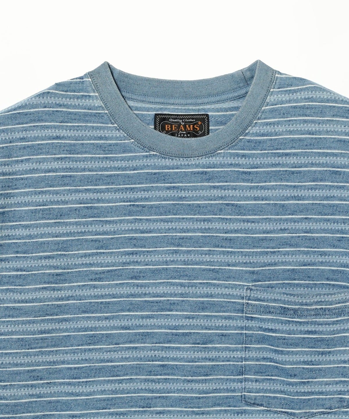 Pocket Tee 藍染條紋口袋T恤