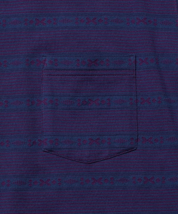 Pocket Tee Jacquard Stripe