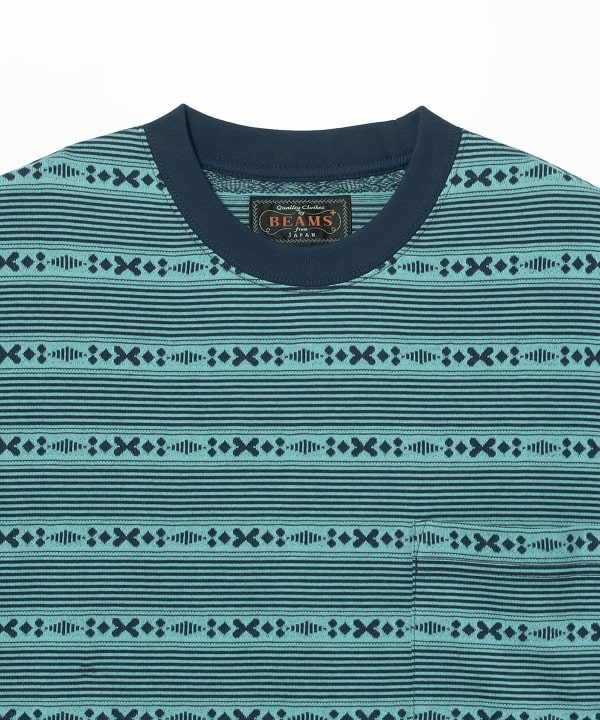 Pocket Tee Jacquard Stripe
