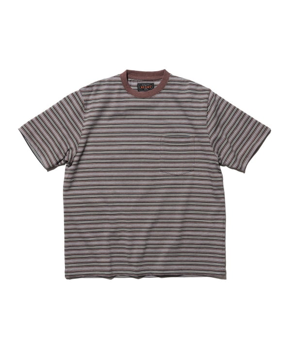 Pocket Tee Multi Stripe②