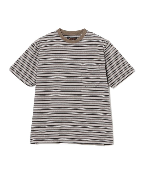 Pocket Tee Multi Stripe②