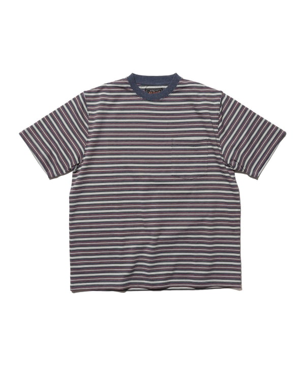 Pocket Tee Multi Stripe②