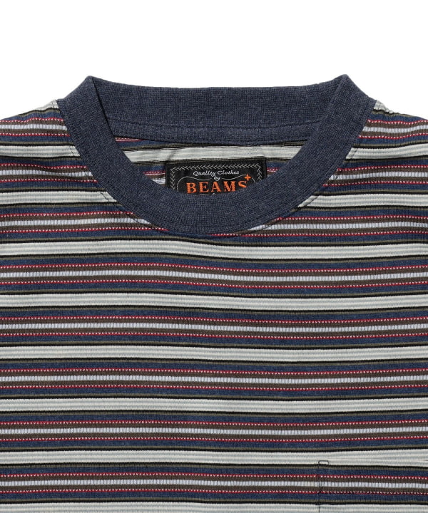 Pocket Tee Multi Stripe②