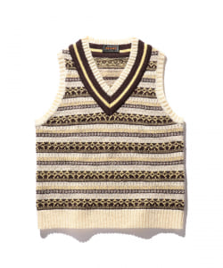▲gim × BEAMS PLUS / 別注 フェアアイル クリケット ベスト