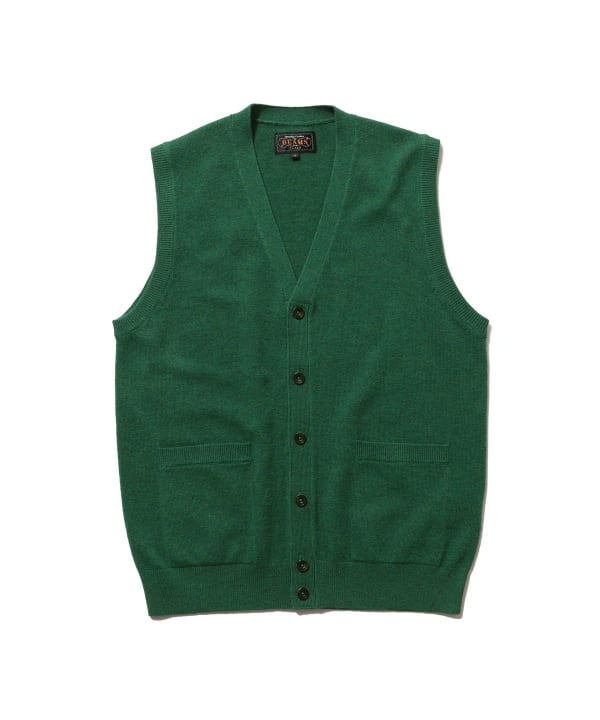 BEAMS PLUS BEAMS PLUS BEAMS PLUS / Button Knit Vest Solid (tops 