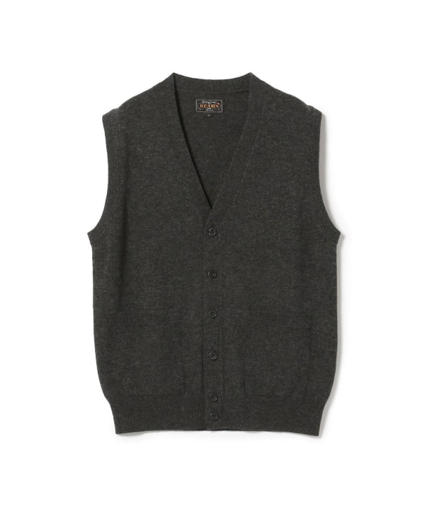 BEAMS PLUS（ビームス プラス）BEAMS PLUS / Button Knit Vest Solid